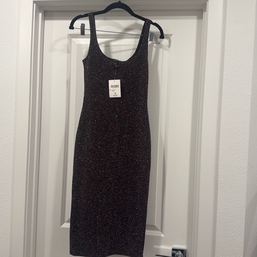 F21 NWT Sparkle Midi Party Dress